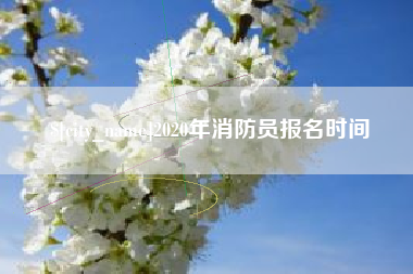 德阳2020年消防员报名时间