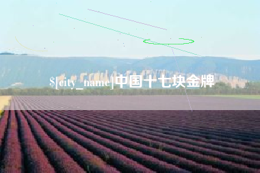 德阳中国十七块金牌