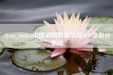 德阳中国消防救援学院2019录取分数线