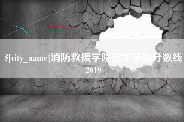 德阳消防救援学院招生录取分数线2019
