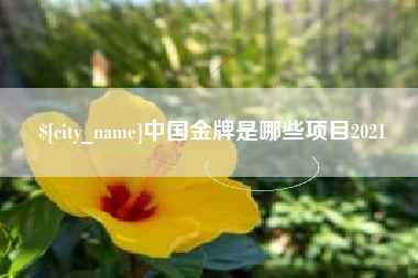 德阳中国金牌是哪些项目2021