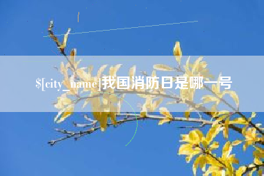 德阳我国消防日是哪一号
