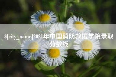 德阳2021年中国消防救援学院录取分数线