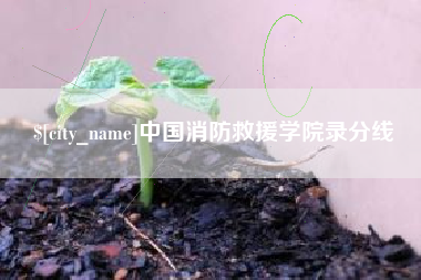 德阳中国消防救援学院录分线