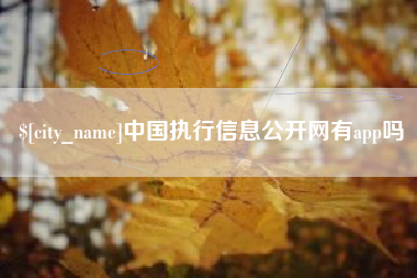 德阳中国执行信息公开网有app吗