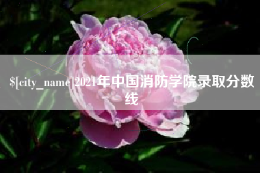 德阳2021年中国消防学院录取分数线