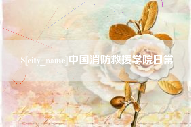 德阳中国消防救援学院日常