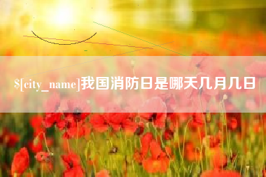 德阳我国消防日是哪天几月几日