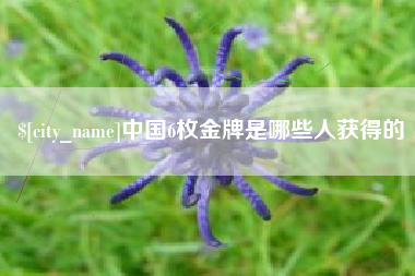 德阳中国6枚金牌是哪些人获得的