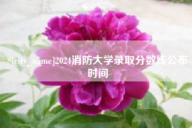 德阳2024消防大学录取分数线公布时间