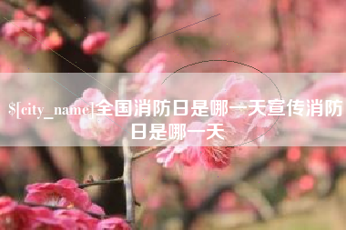 德阳全国消防日是哪一天宣传消防日是哪一天
