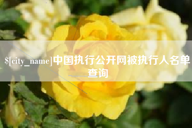 德阳中国执行公开网被执行人名单查询