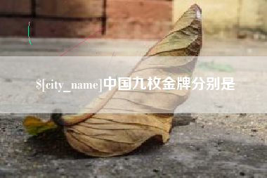 德阳中国九枚金牌分别是