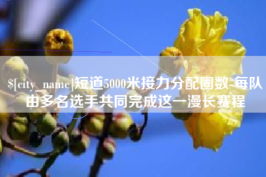 德阳短道5000米接力分配圈数-每队由多名选手共同完成这一漫长赛程