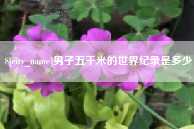 德阳男子五千米的世界纪录是多少