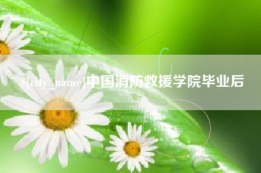 德阳中国消防救援学院毕业后