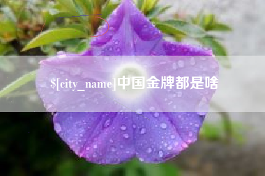德阳中国金牌都是啥