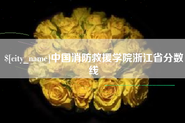 德阳中国消防救援学院浙江省分数线