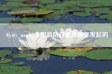 德阳全国消防日是从哪年发起的