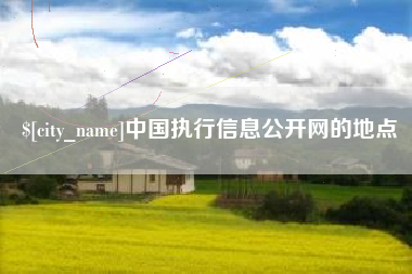 德阳中国执行信息公开网的地点