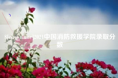 德阳2021中国消防救援学院录取分数