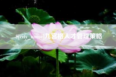 德阳九宫格人才管理策略
