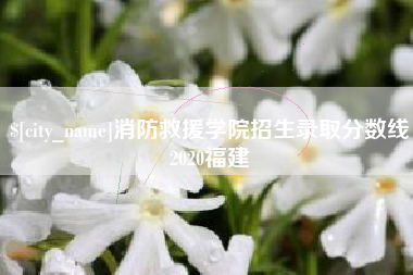 德阳消防救援学院招生录取分数线2020福建
