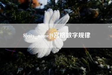 德阳9宫格数字规律